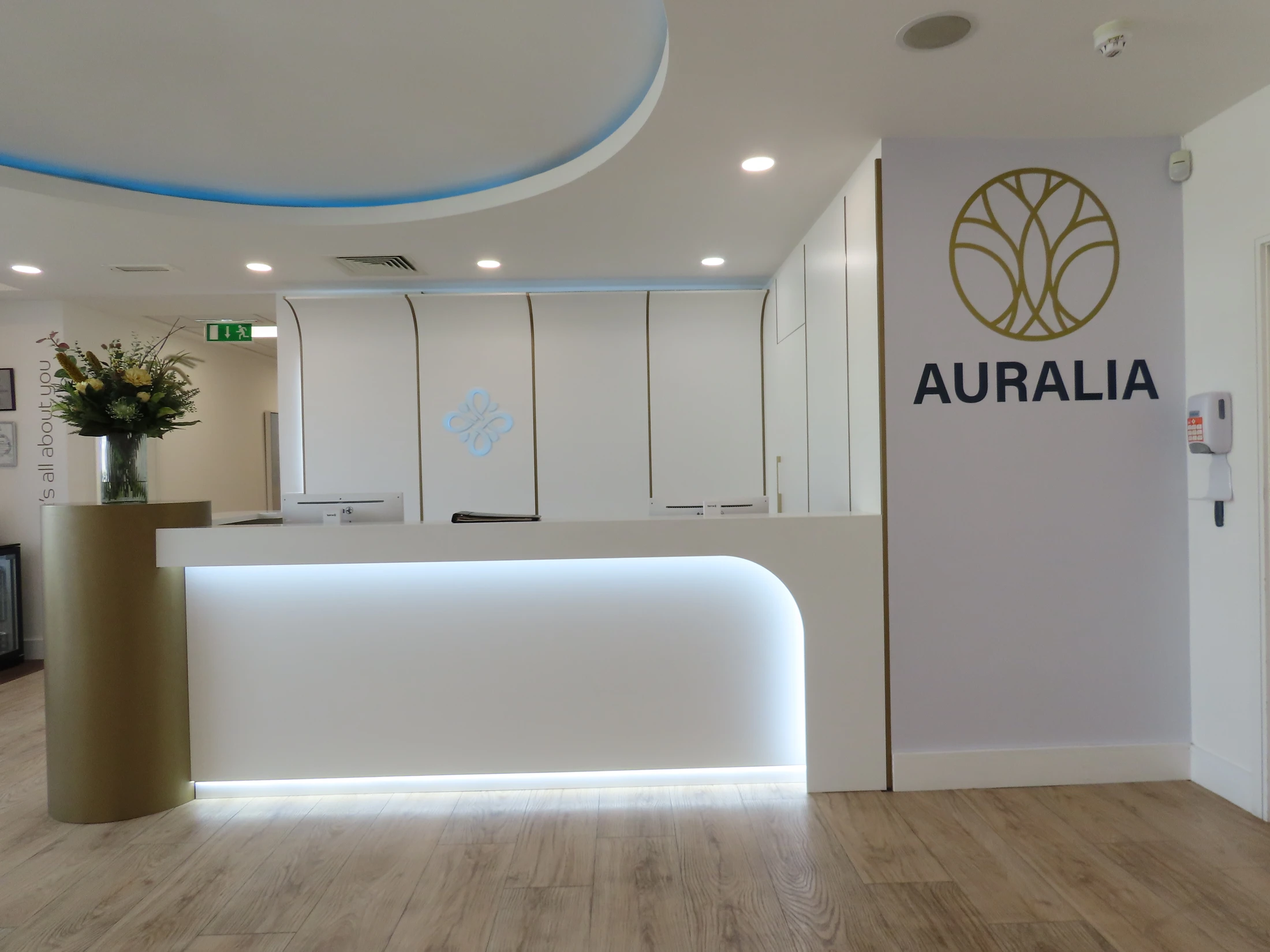 Reception at Auralia’s private hospital in Dublin